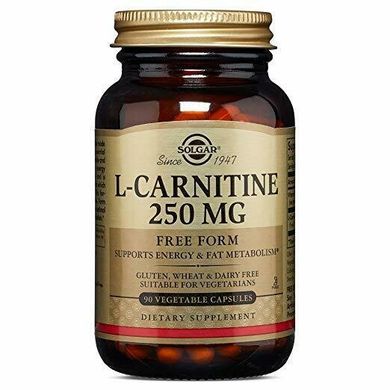 Карнітин Solgar (L-Carnitine) 250 мг 90 капсул