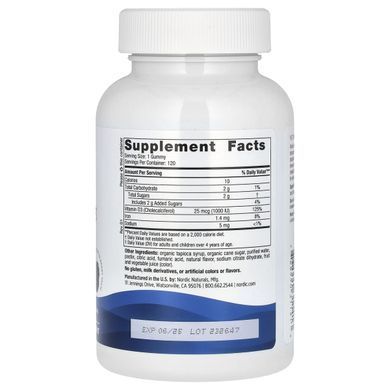 Vitamin D3 forest berries 1000 IU 120 chewable candies