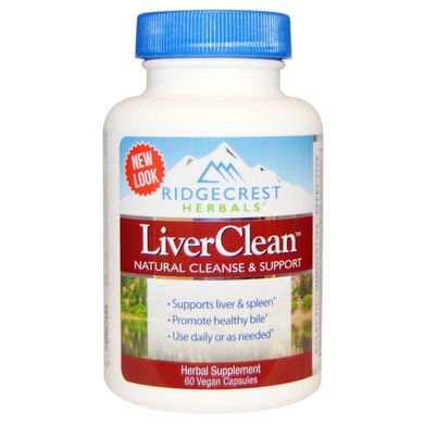 Комплекс для підтримки і захисту печінки RidgeCrest Herbals (LiverClean) 60 капсул