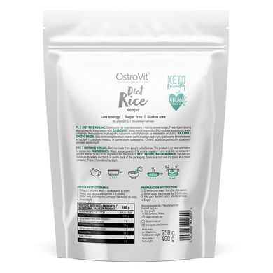 Дієтичний рис із конжаком OstroVit (Diet Rice Konjac) 400 г