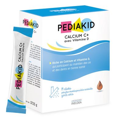 Кальций С+ для детей Pediakid Calcium C+ 14 стиков купить в Киеве и Украине