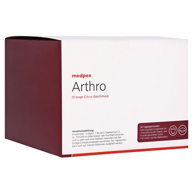 Medpex Arthro, Медпекс Артро для кісток та суглобів, апельсиново-цитрусовий смак, 30 днів (порошок/капсули)