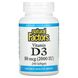 Natural Factors, Витамин D3, 50 мкг (2000 МЕ), 240 мягких таблеток фото