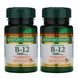 Вітамін В12 подвійна упаковка Nature's Bounty (Vitamin B-12) 5000 мкг по 40 таблеток в кожній упаковці фото