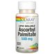 Аскорбілпальмітат, Ascorbyl Palmitate, Solaray, 500 мг, 60 капсул фото