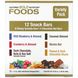 Разнообразные закусочные батончики California Gold Nutrition (Foods Sample Snack Bar) 12 батончиков по 40 г фото