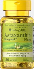 Астаксантин Puritan's Pride (Astaxanthin) 10 мг 30 капсул