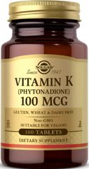 Вітамін К Solgar (Vitamin K) 100 мкг 100 таблеток