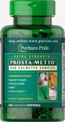 Со Пальметто для чоловіків Prosta-Metto®, Prosta-Metto® Saw Palmetto Complex For Men, Puritan's Pride, 240 капсул