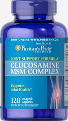 Комплекс глюкозаміну МСМ, Glucosamine MSM Complex, Puritan's Pride, 333 мг / 500 мг, 120 таблеток