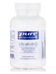 Олія криля з вітаміном Д3 Pure Encapsulations (UltraKrill + D) 120 капсул
