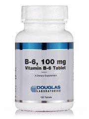 Витамин B6 Douglas Laboratories (B-6) 100 мг 100 таблеток купить в Киеве и Украине