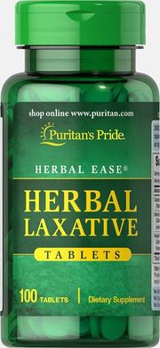 Трав'яне проносне, Herbal Laxative, Puritan's Pride, 100 таблеток