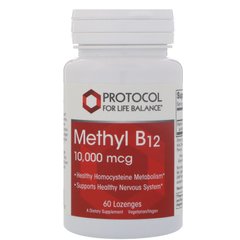Вітамін В-12 метилкобаламін Protocol for Life Balance (Methyl B-12) 10000 мкг 60 льодяників