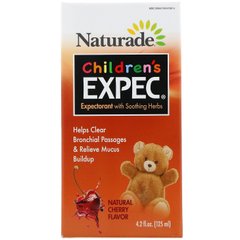 EXPEC для дітей, відхаркувальний засіб на травах, натуральний вишневий смак, Naturade, 125 мл