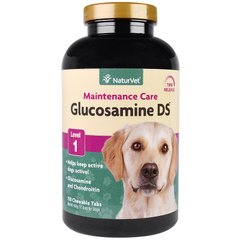 Глюкозамін DS Рівень 1 NaturVet (Glucosamine DS Level 1) 120 м'яких таблеток