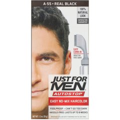 Мужская краска для волос Autostop, оттенок черный A-55, Just for Men, 35 г купить в Киеве и Украине