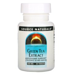 Экстракт зелёного чая Source Naturals (Green Tea Extract) 500 мг 60 таблеток купить в Киеве и Украине