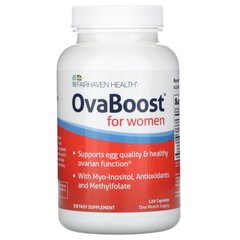 Мультивітаміни для жінок, OvaBoost Fertility Supplement - Improve Ovulation, Fairhaven Health, 120 рослинних капсул