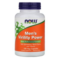 Вітаміни для чоловіків репродуктивне здоров'я Now Foods (Men's Virility Power) 120 капсул