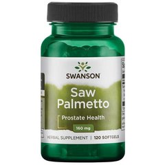 Со Пальметто, Saw Palmetto, Swanson, 160 мг, 120 капсул
