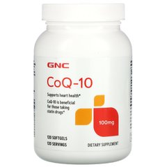 GNC, CoQ-10, 100 мг, 120 м'яких таблеток