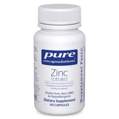 Цинк Цитрат Pure Encapsulations (Zinc Citrate) 60 капсул