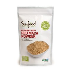Порошок из красной маки перуанской Sunfood (Red Maca Powder) 454 г купить в Киеве и Украине