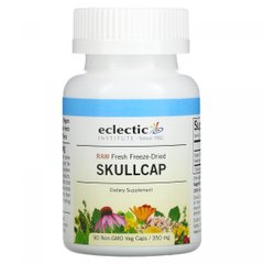 (ТЕРМІН!!!) Шоломник широколистий Eclectic Institute (Raw Fresh Freeze-Dried Skullcap) 350 мг 90 рослинних капсул без ГМО