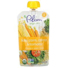 Детское пюре из капусты кукурузы киноа Plum Organics (Kale Sweet Corn Quinoa) 99 г купить в Киеве и Украине