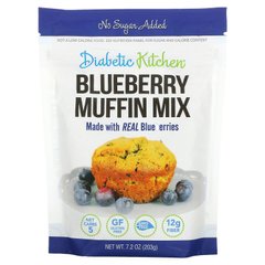 Смесь для маффинов с голубикой Diabetic Kitchen (Blueberry Muffin Mix) 203 г купить в Киеве и Украине