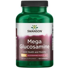 Глюкозамин Сульфат, Mega Glucosamine 750, Swanson, 750 мг, 120 капсул купить в Киеве и Украине
