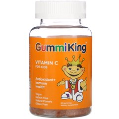 Витамин C для детей с натуральным апельсиновым вкусом, GummiKing, 60 жевательных витаминов купить в Киеве и Украине
