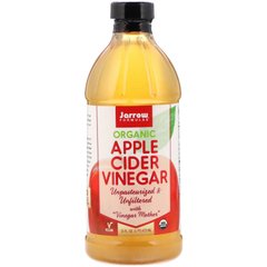 Органический яблочный уксус, 5% Acidity Apple Cider Vinegar, Jarrow Formulas, 16 жидких унций (473 мл) купить в Киеве и Украине