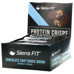 Sierra Fit, протеиновые чипсы, батончики с шоколадной крошкой, 12 батончиков, 56 г (1,98 унции) каждый купить в Киеве и Украине
