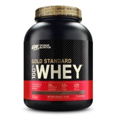 Gold Standart 100% Whey - 2280g Delicios Strawberry (Пошкоджена кришка)