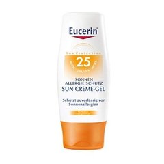 Захисний крем-гель для засмаги проти сонячної алергії SPF 25, Sun Protection LEB Cream-Gel, Eucerin, 150 мл