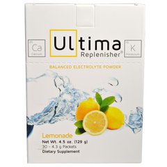 Електроліти лимон, Ultima Replenisher, Ultima Health Products, 30 пакетів