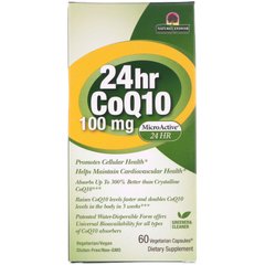 Коензим Q10 24 Години Genceutic Naturals (CoQ10 24 hr) 100 мг 60 капсул
