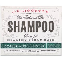 Твердий шампунь-мило з жожоба і м'ятою JR Liggett's (Shampoo Jojoba and Peppermint) 99 г