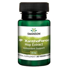Экстракт хмеля XanthoForce, XanthoForce Hop Extract, Swanson, 50 мг, 90 капсул купить в Киеве и Украине