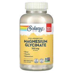 Магний Глицинат Solaray (Magnesium Glycinate) 350 мг 240 капсул купить в Киеве и Украине