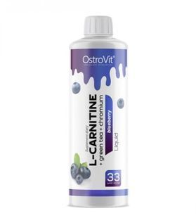 OstroVit-L-Carnitine + Green Tea + Chromium Liquid OstroVit 500 мл Чорниця купить в Киеве и Украине