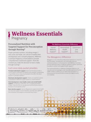 Вітаміни для вагітних Metagenics (Wellness Essentials Pregnancy) 30 пакетиків