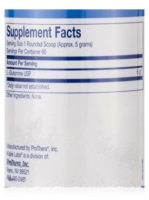 Glutamine Klaire Labs (L-Glutamine Powder) 300 g