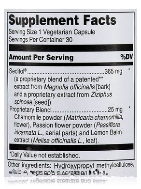 Седитол Douglas Laboratories (Seditol Plus) 30 вегетаріанських капсул