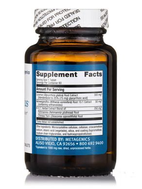 Вітаміни для зниження рівня кортизолу Metagenics (Licorice Plus) 60 таблеток