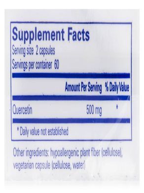 Quercetin Pure Encapsulations (Quercetin) 250 mg 120 capsules