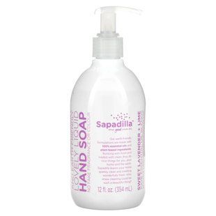 Sapadilla, Lovely Liquid, Hand Soap, Sweet Lavender + Lime, 12 fl oz (354 ml) купить в Киеве и Украине