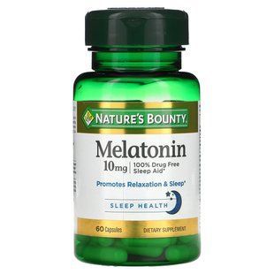 Мелатонин Nature's Bounty (Melatonin) 10 мг 60 капсул купить в Киеве и Украине